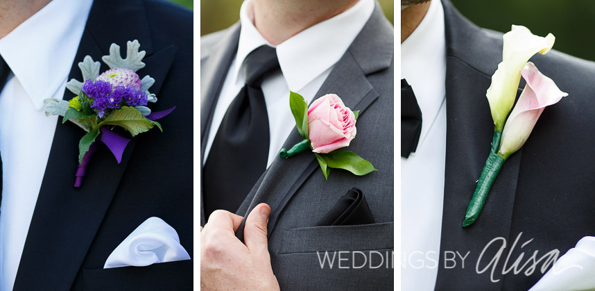Wedding flowers for grooms
